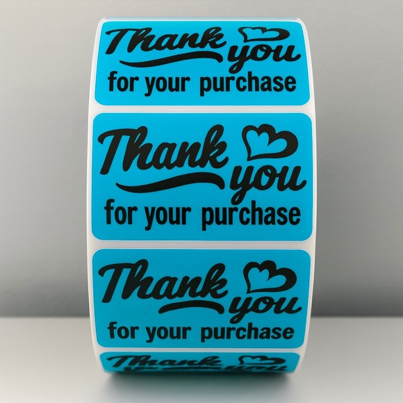 Thank You for Your Purchase Stickers – Small Business Packaging Labels 2" - Picture 6 of 10